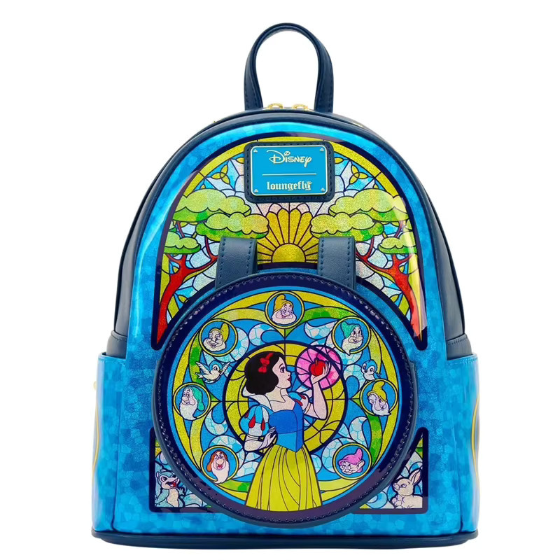 Loungefly Prinzessinnen-Buntglas-Kollektion Schneewittchen Rucksack-Geldbörse - Bild 2
