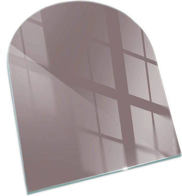 Tulup Glasplatte für Kamin und Kaminofen als Bodenplatte in Rosa, B/T: 80 x 70 cm - Bild 1