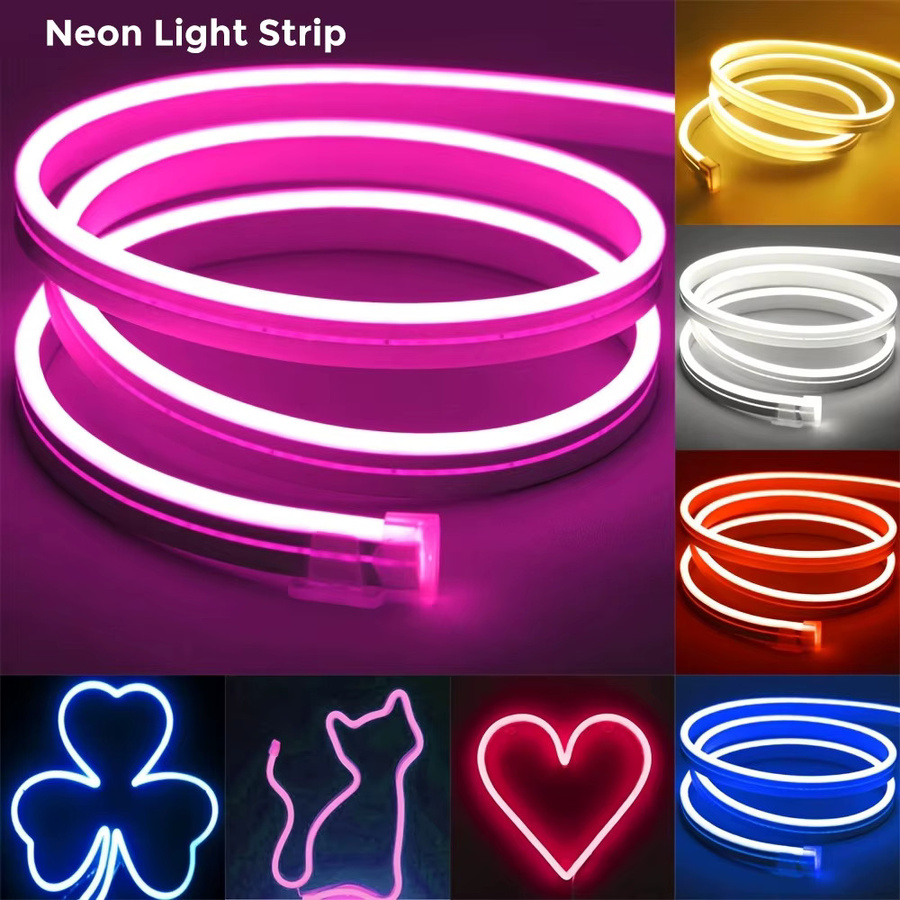Flexibles LED-Silikon-Neonlicht 12 V, wasserdichter LED-Streifen für den Außenbereich, 5 m Länge, 2835 LED-Typ - Bild 2