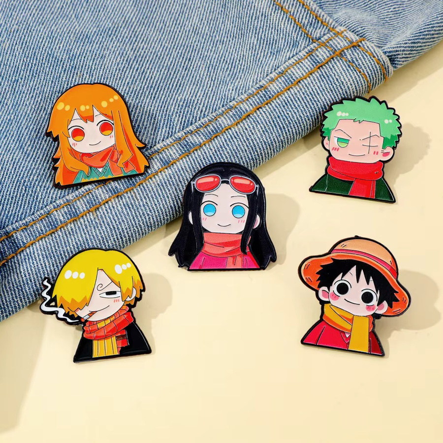 Bandai Brosche Anime-Rucksack, Emaille-Pin, Metall, Unisex - Bild 3