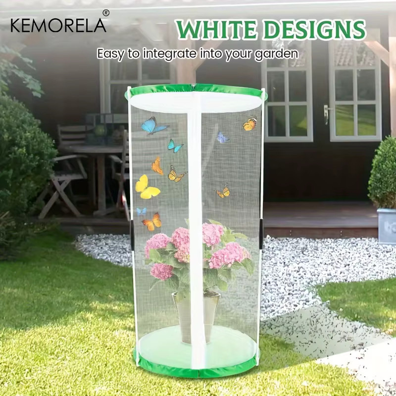 KEMORELA Insektenkäfig für Pflanzen als winddichtes Mini-Gewächshaus aus transparentem PVC - Bild 3