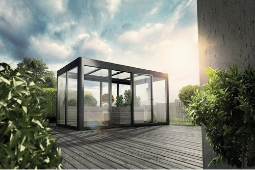 SunElements Gewächshaus SunGarden Infinity 4.2 Anthrazit-Metallic Grau B/H/T: 443 x 229 x 233 cm - Bild 3