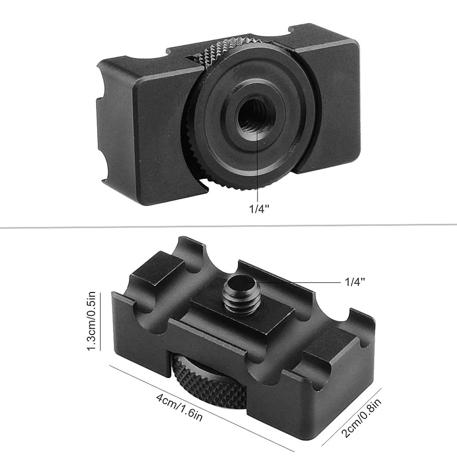 MINIFOCUS Mini-Tether DSLR-Kamera USB-C Kabelverriegelung Clip mit Schnellwechselplatte in Schwarz - Bild 2