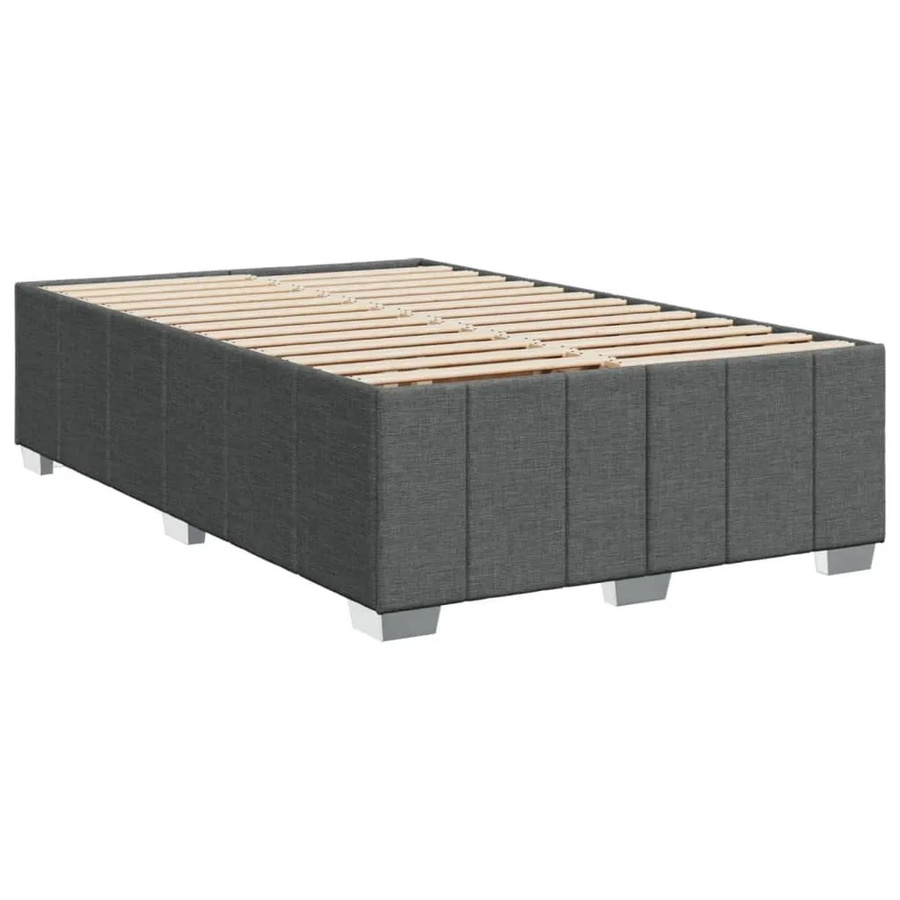 vidaXL Bettgestell mit Stoffbezug in Dunkelgrau, B/T/H: 120 x 200 cm - Bild 2