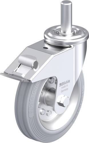 Blickle Stahlblech-Lenkrolle LEZ-VE 180R-22-FI-SG in Silber, Rad-Durchmesser: 180 mm, Tragfähigkeit: 170 kg - Bild 1