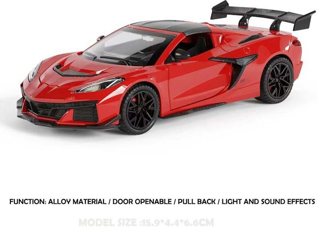 Linyi toy car Corvette C8 Zr1X Rennwagen, 1:32, mit Sound und Licht, ab 14 Jahren - Bild 1