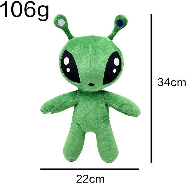 Binchi Fitness Grünes Alien Plüschtier, 34cm, ab 6 Jahren - Bild 1