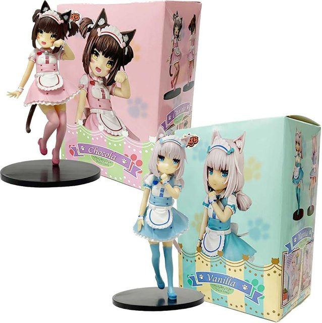 NEKOPARA Anime Kawaii Mädchen Figur, Schokoladen und Vanille, PVC Modell, ab 14 Jahren - Bild 1