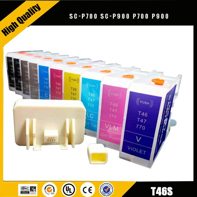 Epson Nachfüllbare Tintenpatronen mit oder ohne Chip für SureColor SC-P700 und SC-P900 Modelle T46S T46Y T47A - Bild 1
