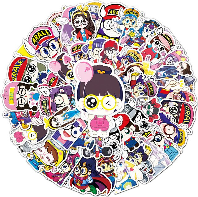 Bandai Anime Cartoon Arale Japanischer Comic Graffiti Aufkleber, 50 Stück - Bild 1