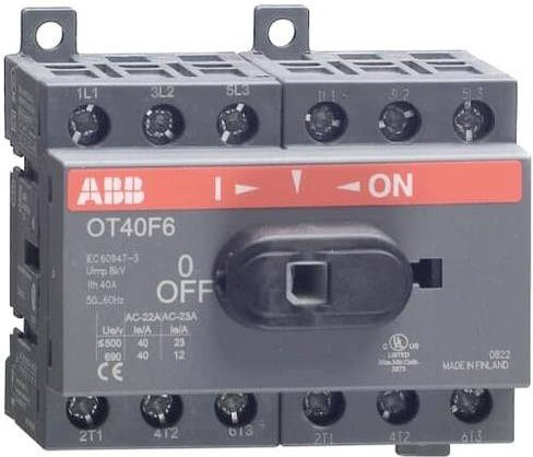 ABB OT40F6 Lasttrennschalter 6polig grau 1SCA104936R1001 - Bild 1