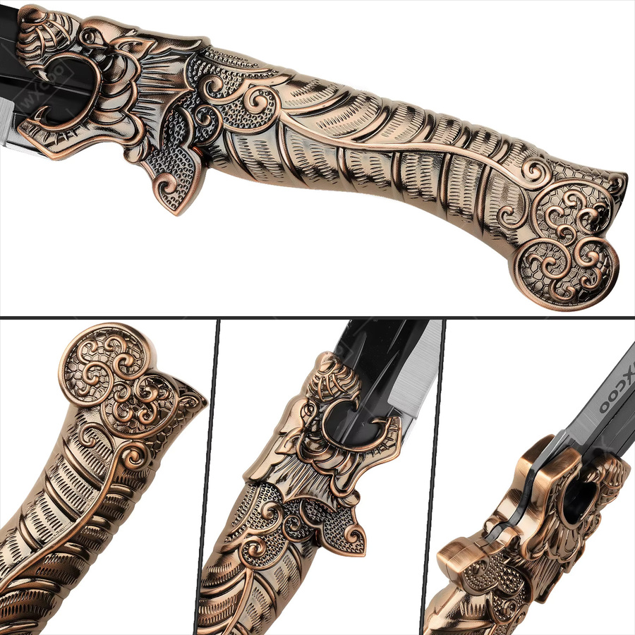 WXCOO Handgeschmiedetes Schälmesser aus Edelstahl in Silber im japanischen Stil - Bild 3