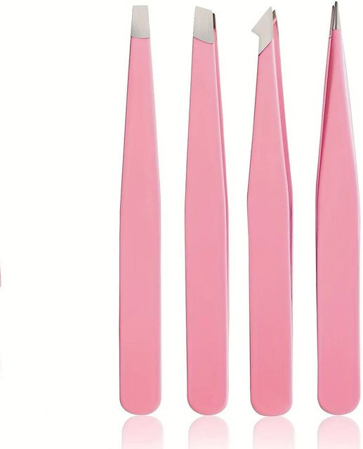 YJYIBEI Augenbrauenpinzetten-Set, Edelstahl, Unisex - Bild 1