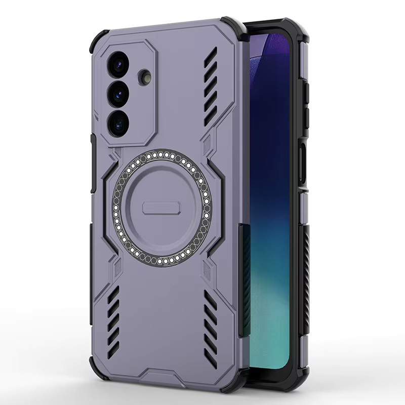 Wärmeableitende magnetische Schutzhülle für Samsung Galaxy A57 A56 A55 A37 A36 A35 A26 A25 A17 A16 A15 5G, stoßfeste Panzer-Rückabdeckung in Purple - Bild 5