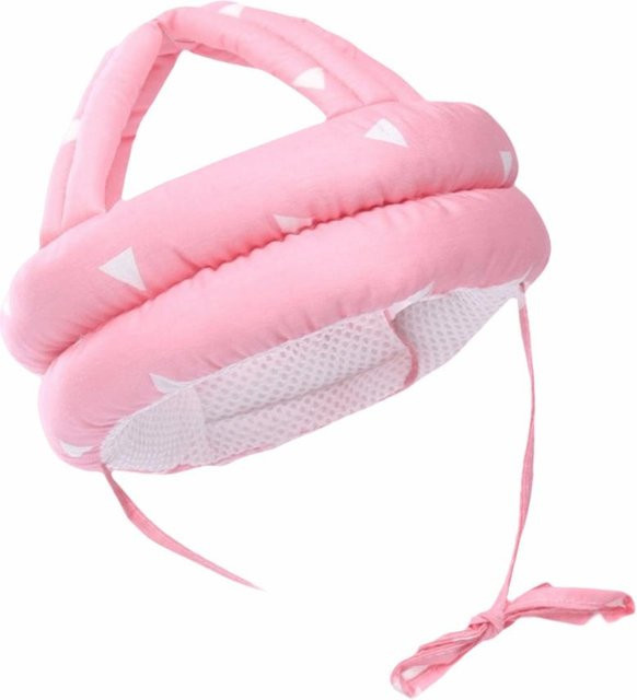Discover Intime Anti-Kollision Baby-Sicherheitshelm in Pink mit verstellbarem Kopfschutz und weichem Polster - Bild 1