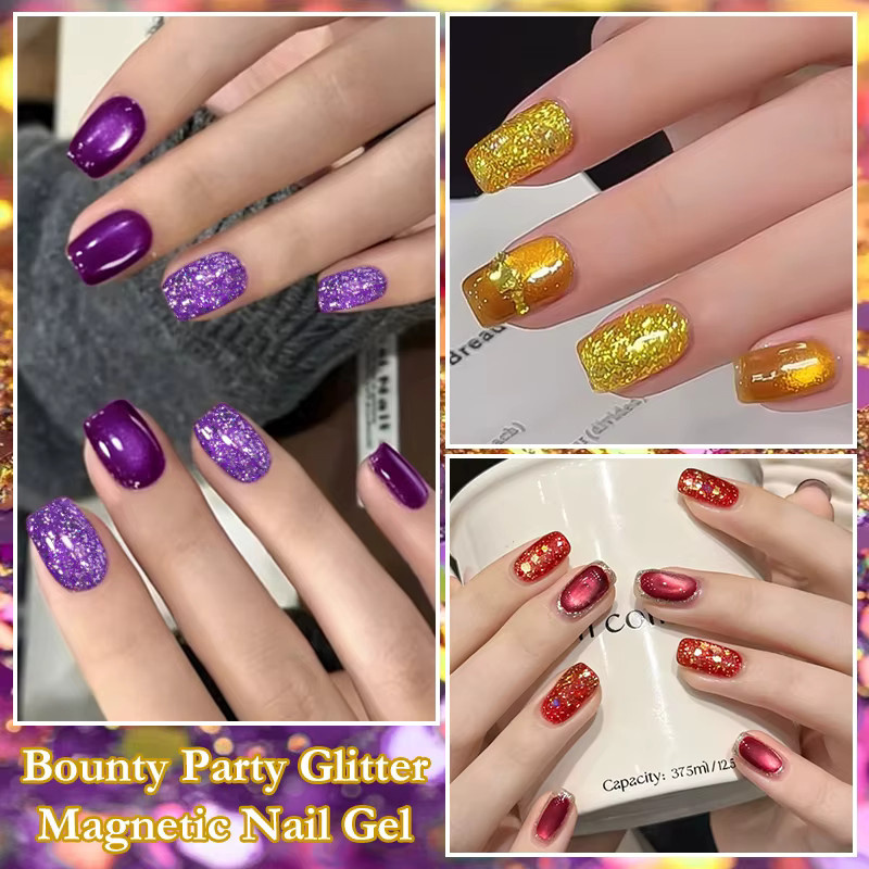 Meet Across Party Glitzer-Katzen-Magnet-Gel-Nagellack-Set, schimmernd - Bild 2