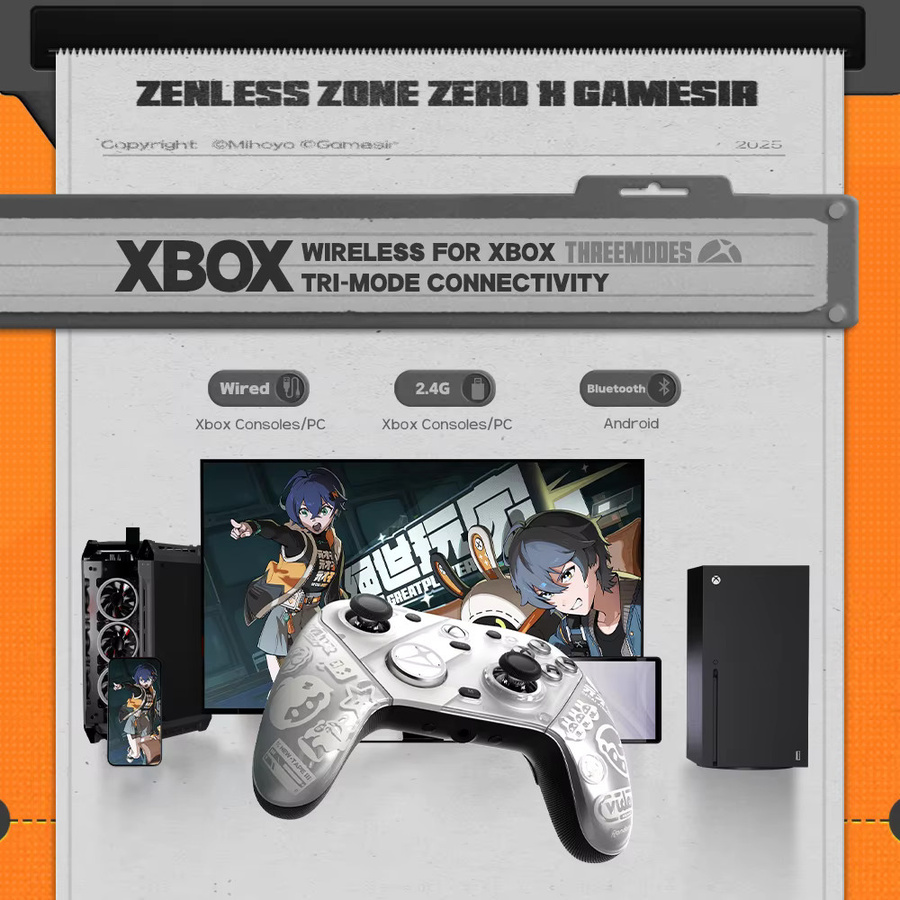 GameSir G7 Pro Zenless Zone Zero Edition Kabelloser Xbox Controller für Xbox Series X | S, Xbox One X | S, PC und Android - Bild 3