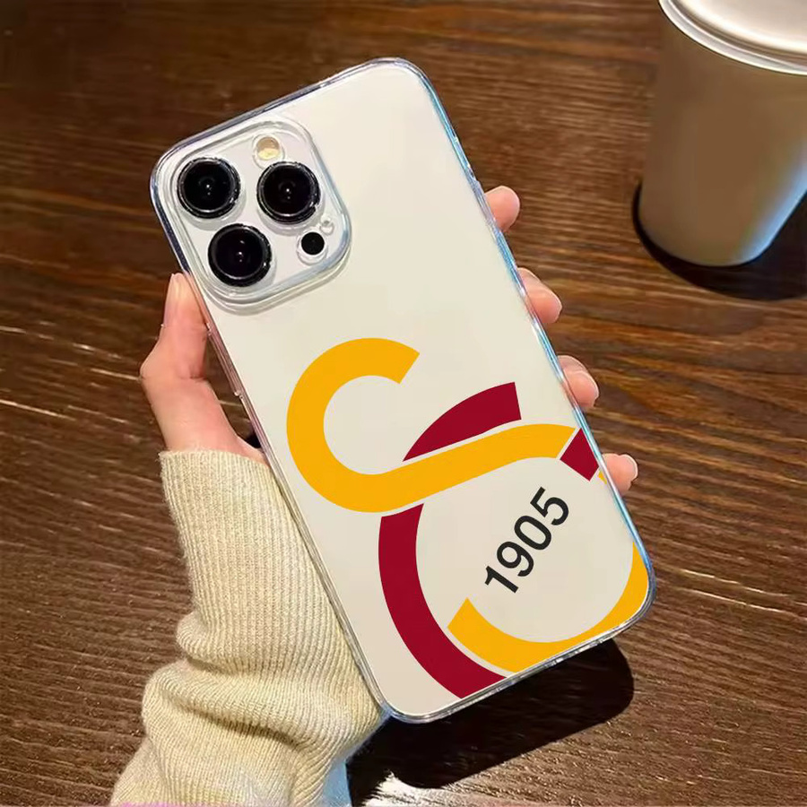 Transparente Handyhülle Galatasaray S-SK Muster 1905 für iPhone 17 16 15 14 13 12 11 Pro Max Plus Mini - Bild 2