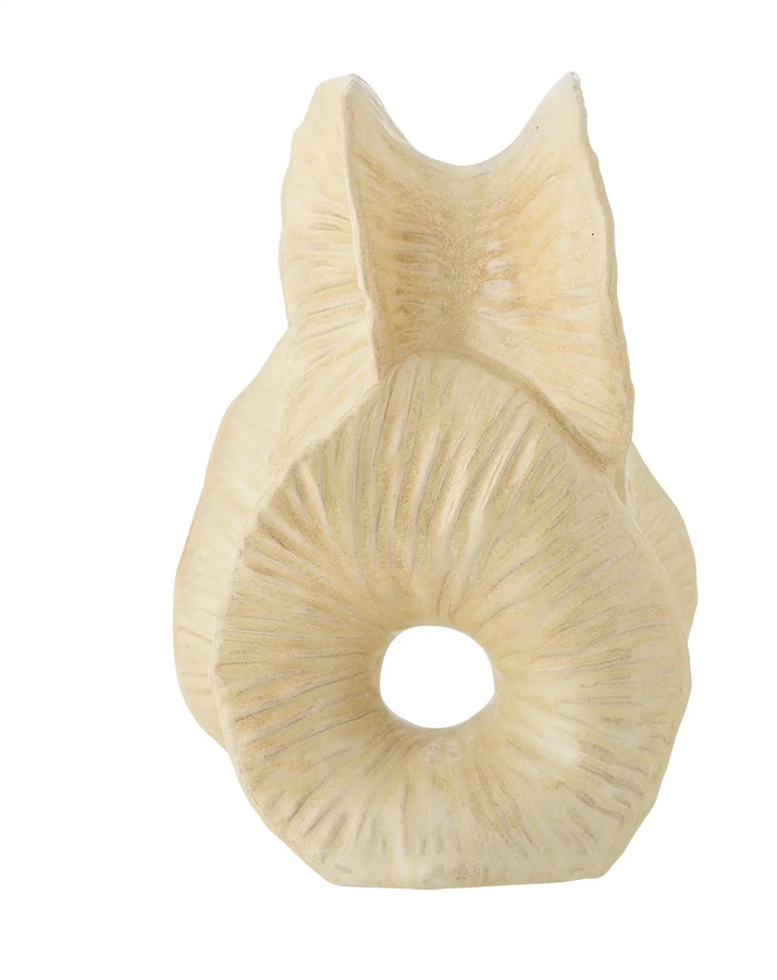 Bloomingville Keramik Skulptur Fabien in Beige mit Bogen-Design, Höhe: 26 cm - Bild 1