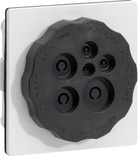 Hager FD00P6 NewVegaD Zubehör-Kit für universelle Rundflansche M40 aus Kunststoff in Schwarz - Bild 1