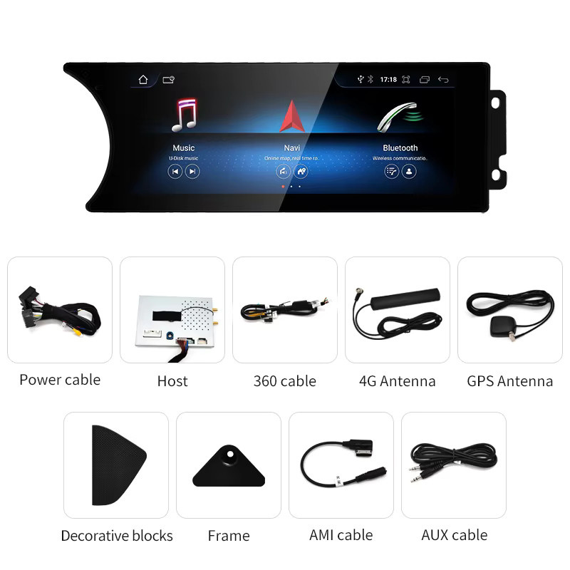 STWEI Android Auto Multimedia Player 8,8 Zoll für Mercedes Benz C Klasse W204 S204, Schwarz - Bild 5