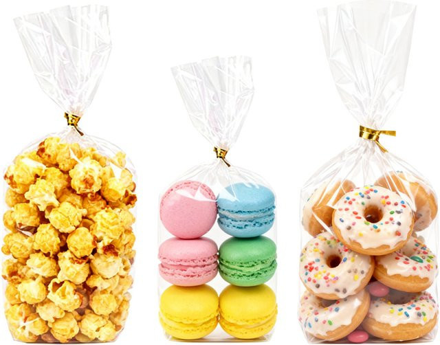 Transparente Zellophan-Verpackungsbeutel für Geschenke, Süßigkeiten und Bäckereiprodukte - Bild 1