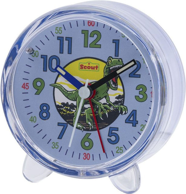 Scout Kinderwecker analog in Blau mit Schlummerfunktion und Beleuchtung - Bild 1