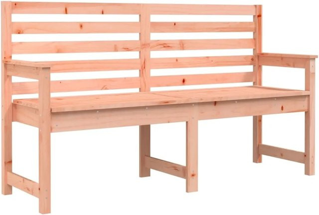 vidaXL Gartenbank aus Massivholz Douglasie in Braun, B/T/H: 159,5 x 48 x 91,5 cm - Bild 1