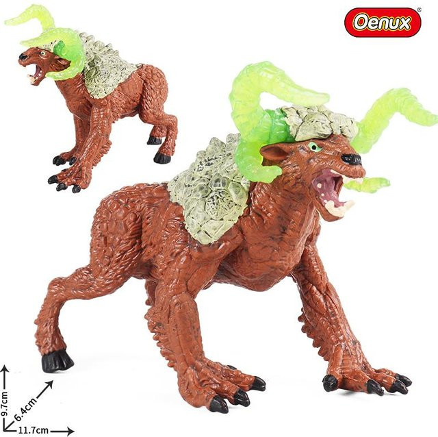 Oenux Jurassische Welt Mythischer Dinosaurier Drache Tiger Golem Löwe Schneemänner Rinder Actionfiguren ab 3-6 Jahre - Bild 1