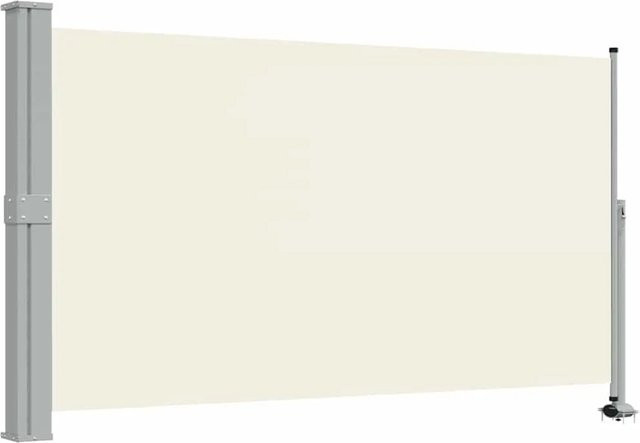 vidaXL Ausziehbare Seitenmarkise aus Polyester in Creme, B/H: 300 x 130 cm - Bild 1