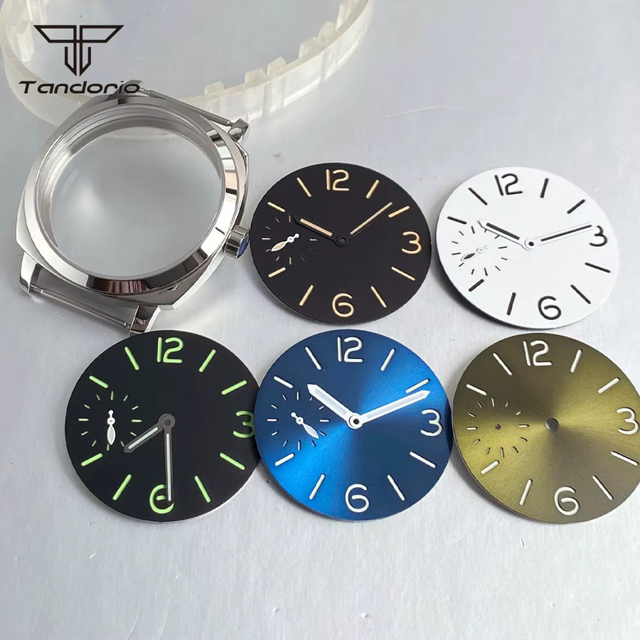 Tandorio Uhrengehäuse & Zifferblatt-Set, Edelstahl, Schwarz, 42 mm, Unisex - Bild 1
