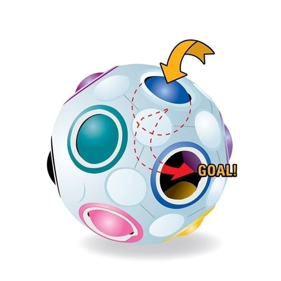 Meade Magischer Regenbogen-Puzzleball, Würfel, Geschwindigkeitsball - Bild 2