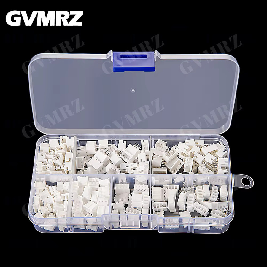 180er Set JST PH 2.0 Steckverbinder Kit mit männlichen und weiblichen Steckdosen in Weiß, gerade Pins, Pitch 2,0mm, 2P 3P 4P - Bild 2