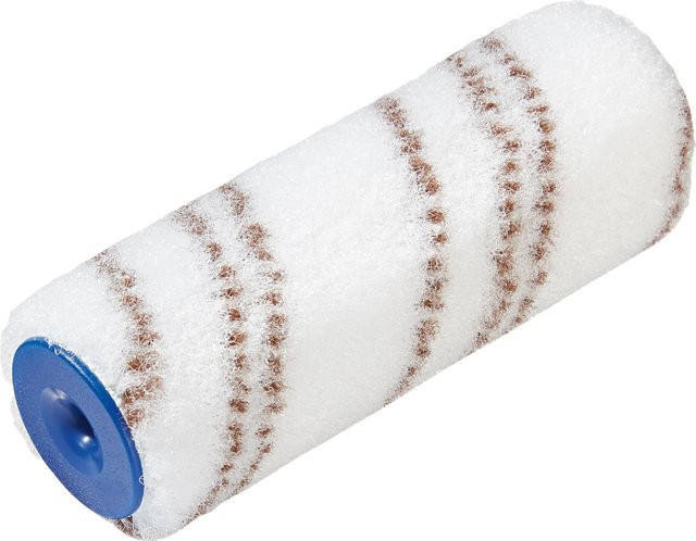 LUX-TOOLS Lasurwalze aus Nylon, weiß, Breite: 12 cm, fusselfrei und für wasserbasierte Lacke geeignet - Bild 1