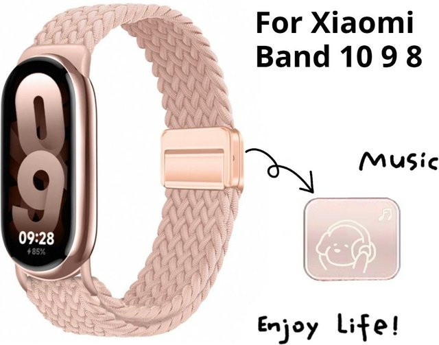 XIAOLU Uhrenarmband Nylon, rosa, Unisex - Bild 1