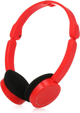 Andoer Over-Ear-Kopfhörer für Kinder, faltbares Sport-Headset mit 3,5 mm Klinkenanschluss, rot