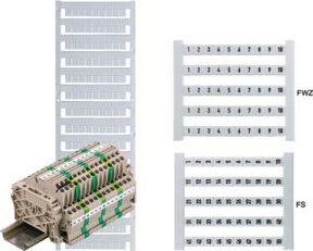 Weidmüller Klemmenmarkierer dekafix DEK 5 FWZ 41-50 Weiß 500 Stück - Bild 1