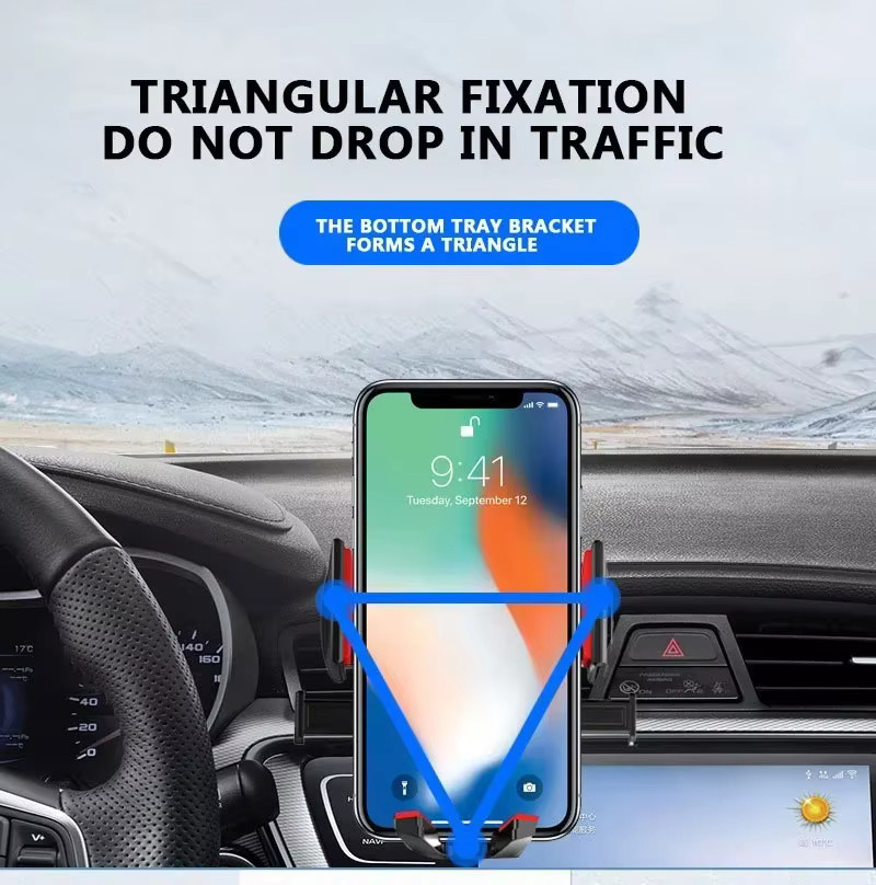 Stonego Saugnapf Handyhalterung für das Auto ohne Magnet zur GPS-Nutzung in Schwarz oder Blau - Bild 3
