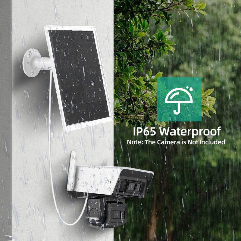 Aneng 10W Solarpanel für Überwachungskameras mit Typ-C und Micro USB Anschluss, IP65 wasserdicht, schwarz - Bild 2