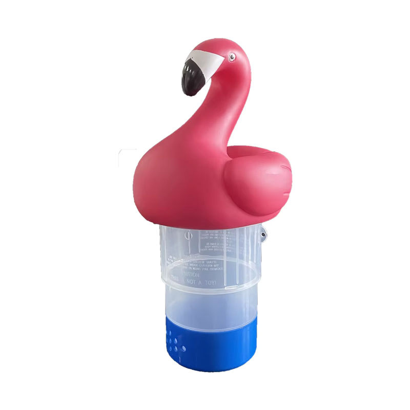 Flamingo Pool-Chlor-Schwimmer aus PVC als Chlor-Spender zur Reinigung deines Schwimmbadwassers - Bild 2