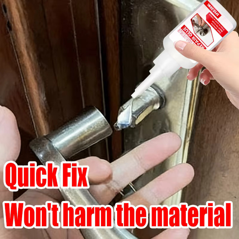 Ifubo Türgriff-Reparaturkleber in Weiß, 30 ml starker Klebstoff für Metall, Kunststoff, Holz, Keramik und Glas - Bild 3