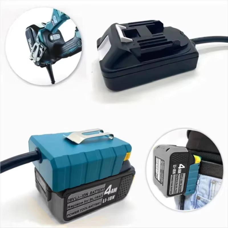 Tragbares Batterieadapter-Verlängerungskabel für DEWALT, Makita, Milwaukee und Bosch 18V 20V Lithium-Akkus - Bild 2