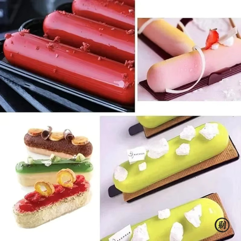 Backform aus Silikon in Orange und Multicolour für Kuchen, Schokolade, Brot und Kekse, rechteckig - Bild 3