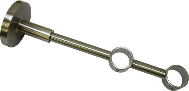 Gardinia Doppel-Kombiträger Chicago für Ø 20 mm Stange in Edelstahloptik Silber - Bild 1