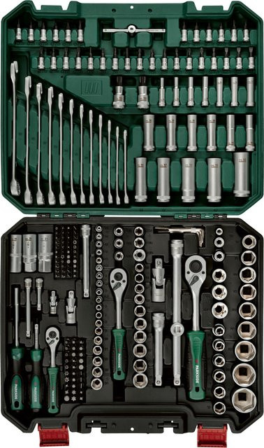 Parkside Steckschlüssel-Set 216-teilig aus Chrome Vanadium in Multicolour - Bild 1