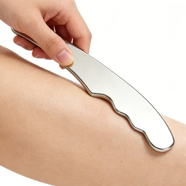 JOMMJO Gua-Sha-Werkzeug aus Edelstahl, Unisex - Bild 1