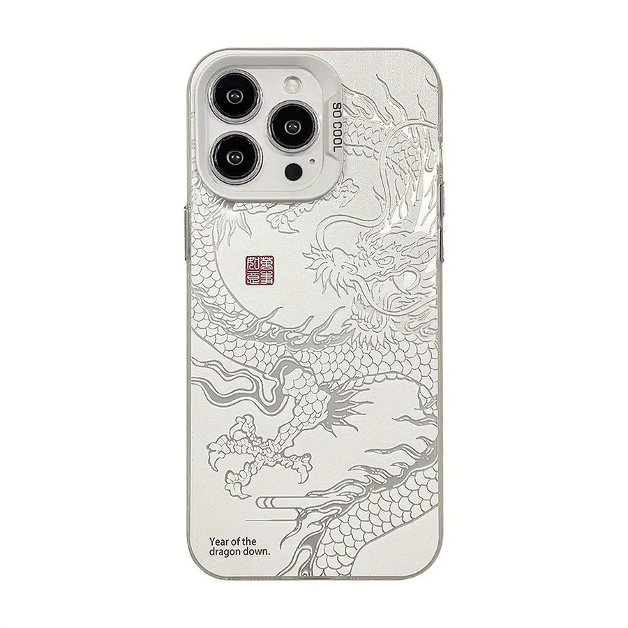 Reflektierende und galvanisierte TPU-Handyhülle in Weiß für Apple iPhone 17 Pro Max, 16, 15, 14, 13, 12, 11, Xs, Xr, X, 7, 8 und SE Modelle - Bild 2