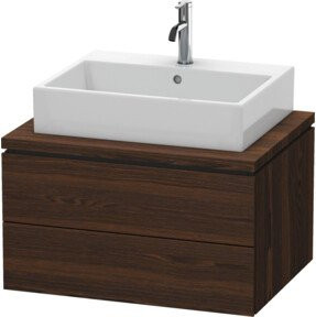 Duravit Waschtischunterschrank L-Cube in Nussbaum gebürstet mit 2 Schubladen, Breite: 72 cm, Tiefe: 54,7 cm, Höhe: 40 cm - Bild 1