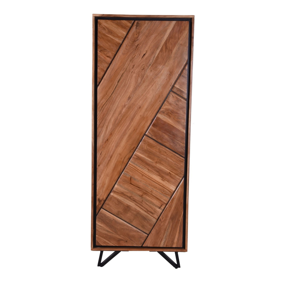 DELUKE Highboard EBBA aus Akazie Massivholz in Akazienbraun, B/T/H: 181 x 40 x 70 cm - Bild 2
