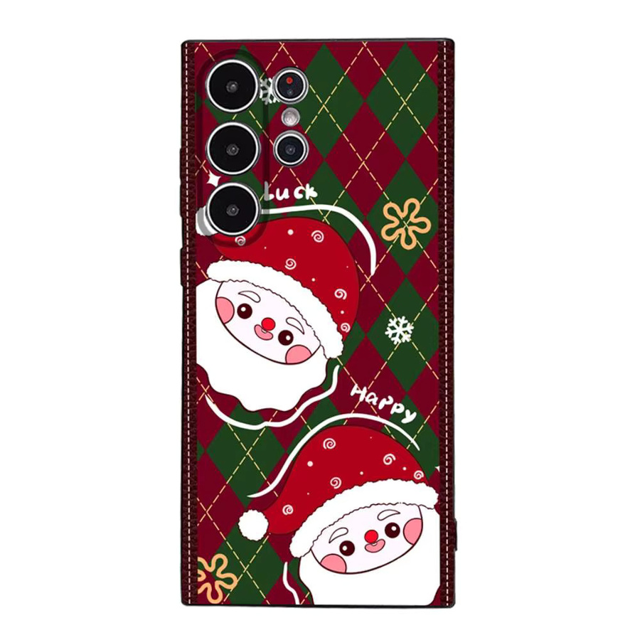 Frohe Weihnachten Neujahr Handytasche Frosted Soft Cover für Samsung Galaxy S25 S24 S23 S22 S21 S20 Ultra Plus in Multicolour - Bild 7